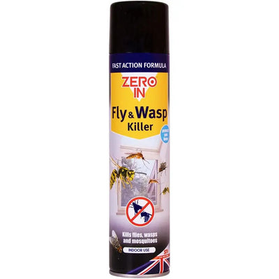 Zero In Fly & Wasp Killer Indoor Spray 300ml - Fly & Wasp