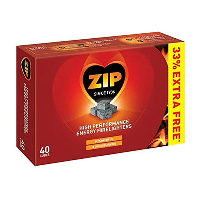 Zip Energy Firelighters Pack of 30 Plus 33% Free - Fireside