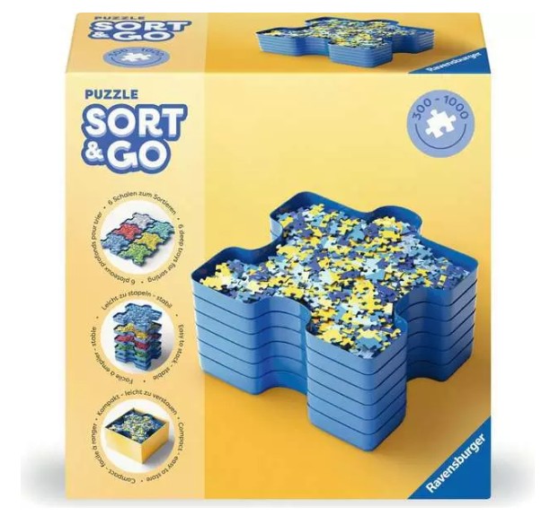 Ravensburger Sort & Go! Puzzle Sorting Trays (Suitable for up to 1000 pce Jigsaws)