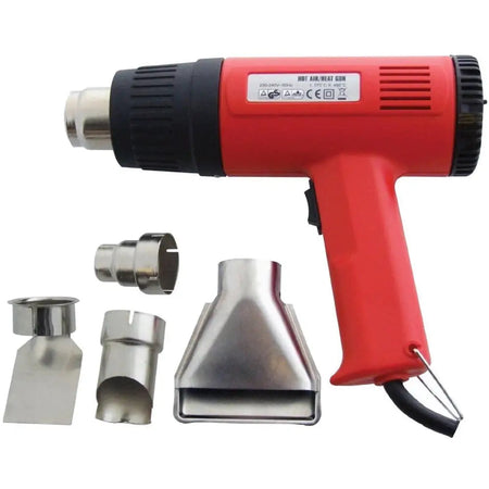 2000W Dual Temperature Hot Air Heat Gun + 4 Nozzles 230V -