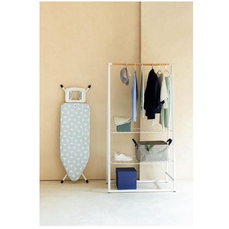 Brabantia Solid Steam Iron Rest Ironing Board Fresh Breeze - Size C 124x45cm / 49x18 Inches