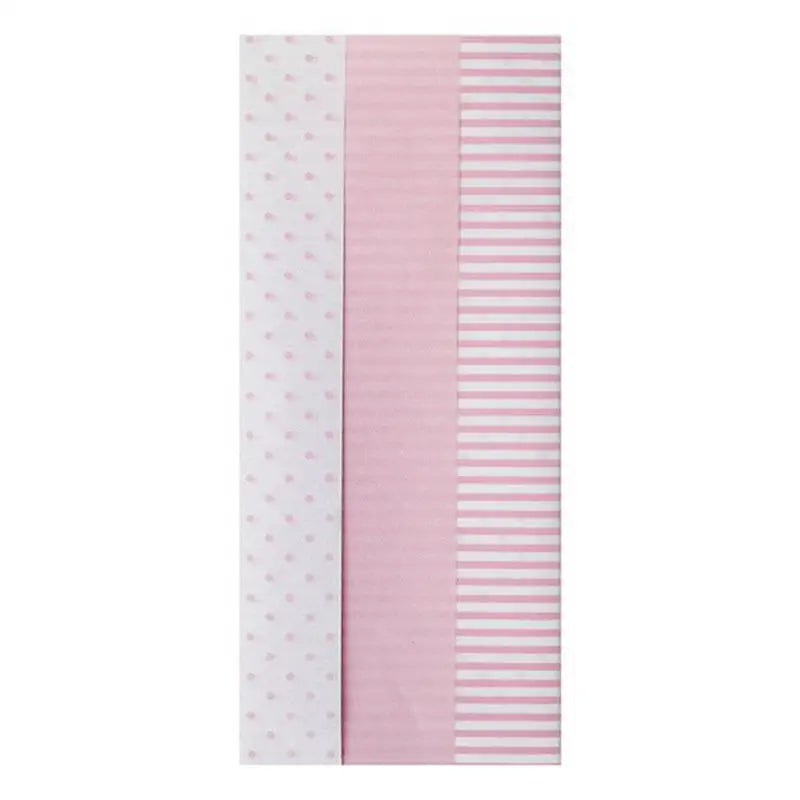 6 Sheet Baby Gift Wrap Tissue Paper - Blue or Pink - Pink