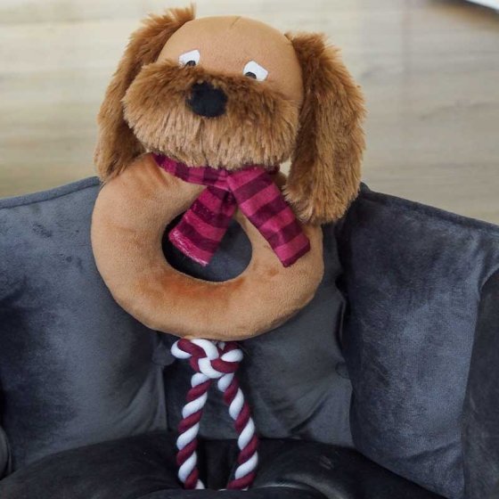 Smart Garden Zoon Cockapoo Rope Ring Dog Toy (39x17x17cm)