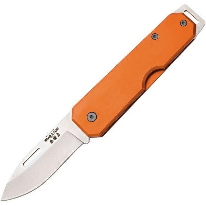 Bear & Son Large Slip Joint Pen Knife - Red / Orange / Blue / Black