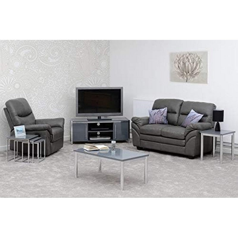 Charisma Nest Of Tables - Gloss With Chrome Legs - 3 Piece Set