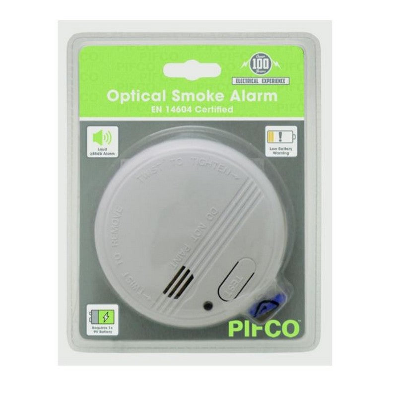 Daewoo Electricals Optical Smoke Alarm 9V Battery (Included)