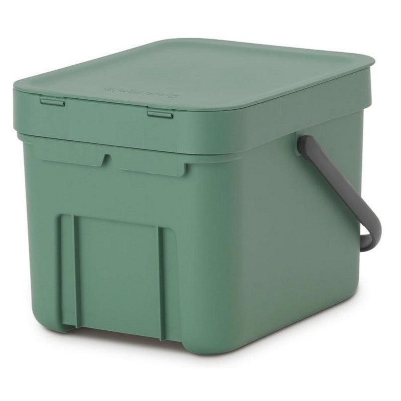 Brabantia Sort & Go Recycle Bin/Compost Caddy - 6 Litre - 3 Colours Available