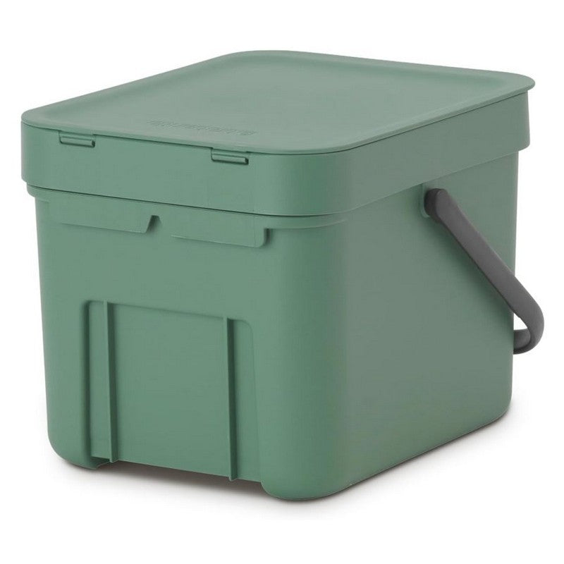 Brabantia Sort & Go Recycle Bin/Compost Caddy - 6 Litre - 3 Colours Available