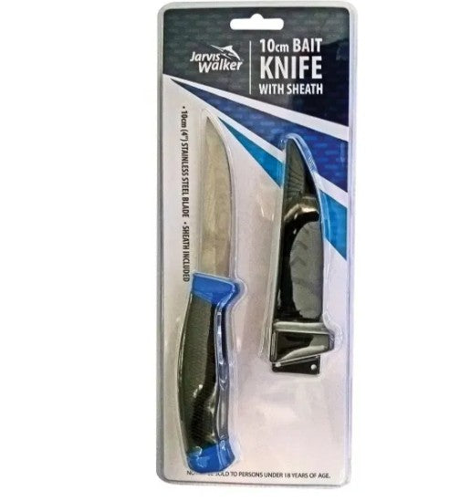 Jarvis Walker Bait Knife With Sheaf 10cm / 4 Inch Blade