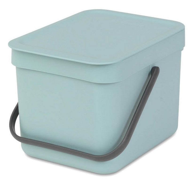 Brabantia Sort & Go Recycle Bin/Compost Caddy - 6 Litre - 3 Colours Available