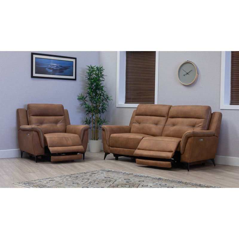 Pachino Fabric Electric Reclining Sofa Range As Stocked