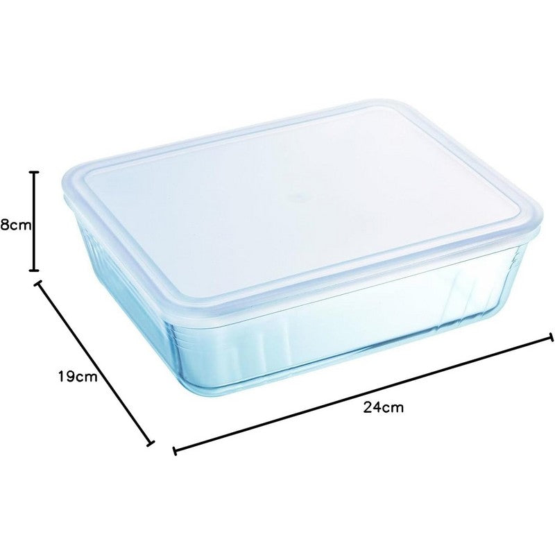 Pyrex Cook & Freeze Rectangular Dish With Lid 2.6L 24x19x8cm