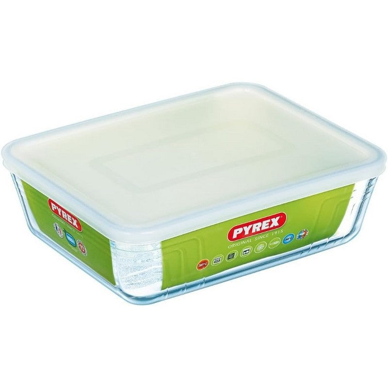 Pyrex Cook & Freeze Rectangular Dish With Lid 2.6L 24x19x8cm