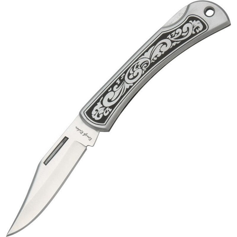 Rough Ryder Scroll Design Pen Knife - Grey