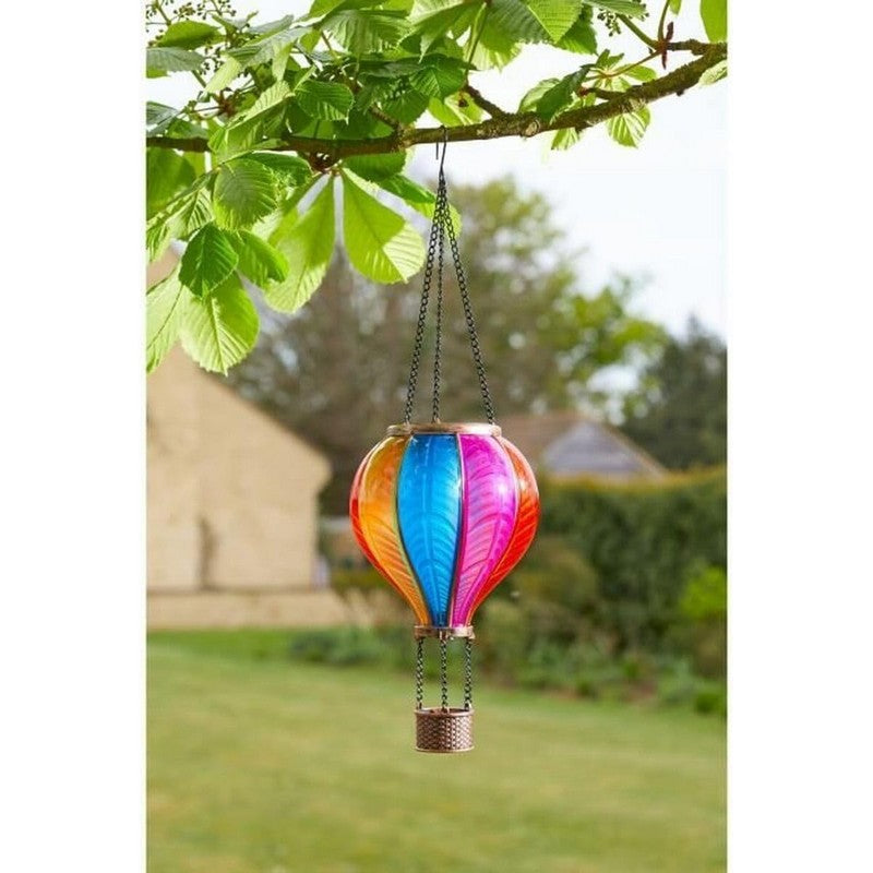 Smart Garden Solar Powered Rainbow Flaming Hot Air Balloon