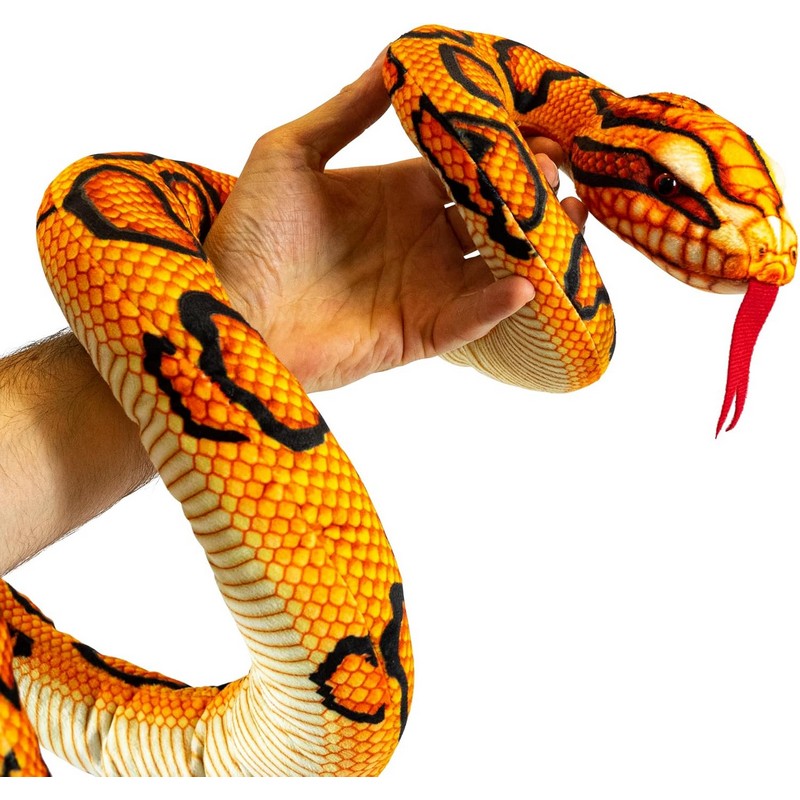 Soft Fabric Snake Cuddly Toy Approx 150cm Long - Assorted Colours