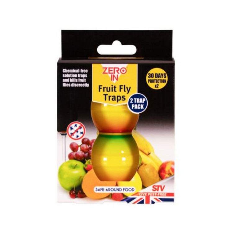 STV Zero In Fruit Fly Trap - 2 Trap Pack