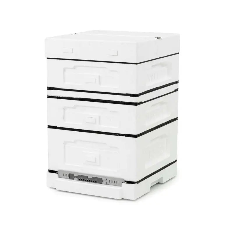 Abelo 12 Frame National Poly Bee Hive - Unpainted - Poly