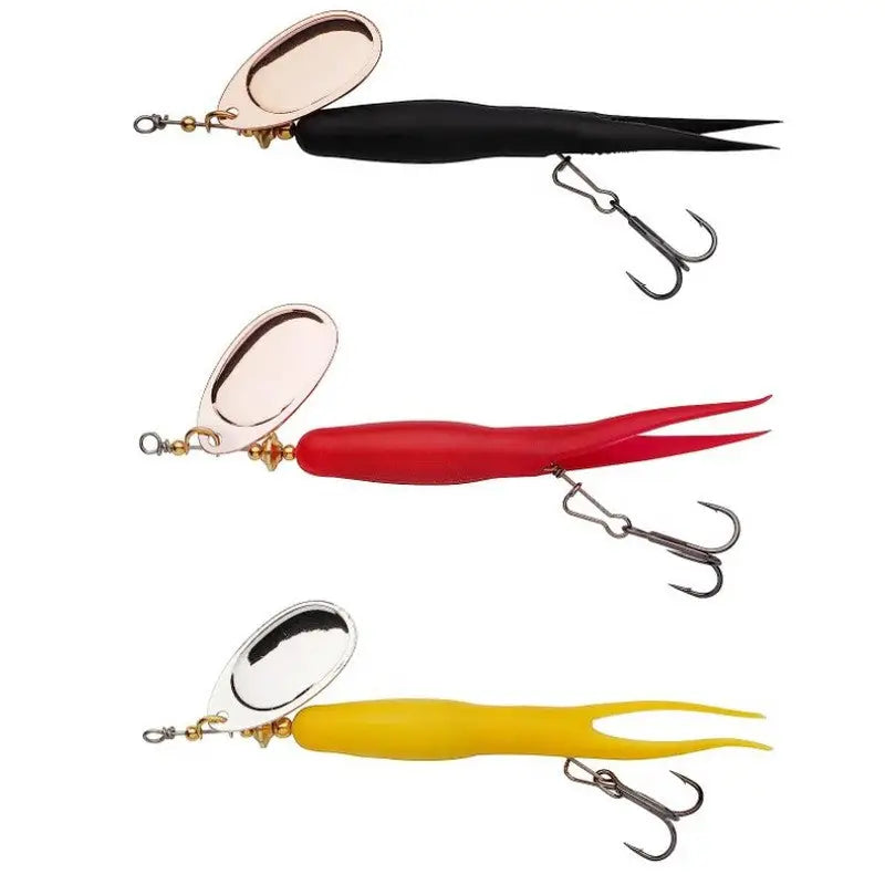Abu Garcia 3 Pack Salmon Seeker 2.0 Rubber Coated Spinner