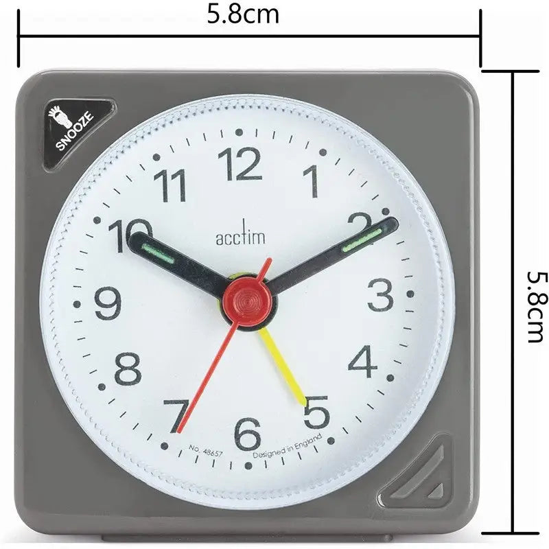 Acctim Ingot Alarm Clock - Silver - Homeware