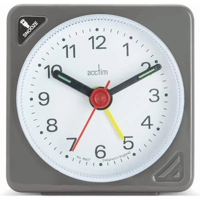 Acctim Ingot Alarm Clock - Silver - Homeware