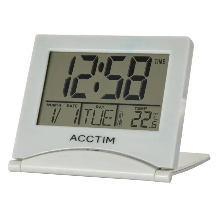 Acctim Mini Flip II Travel LCD Alarm Clock - Homeware >>