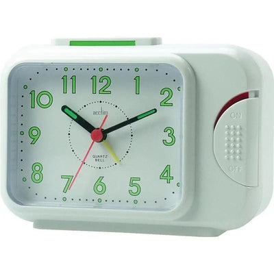 Acctim Sonnet Alarm Clock - White - Homeware