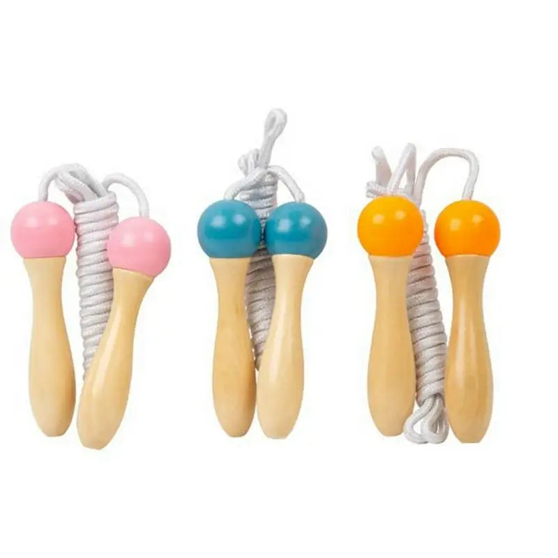 Activo Wooden Skipping Rope Assorted Colours - (1 Picked