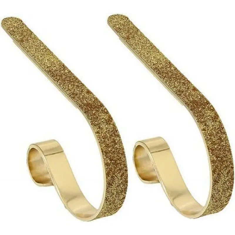 Adams Christmas Decoration Mantel Clips - 2 Pack - Gold