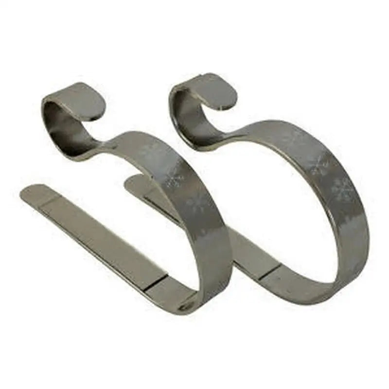 Adams Christmas Decoration Mantel Clips - 2 Pack - Silver