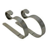 Adams Christmas Decoration Mantel Clips - 2 Pack - Silver