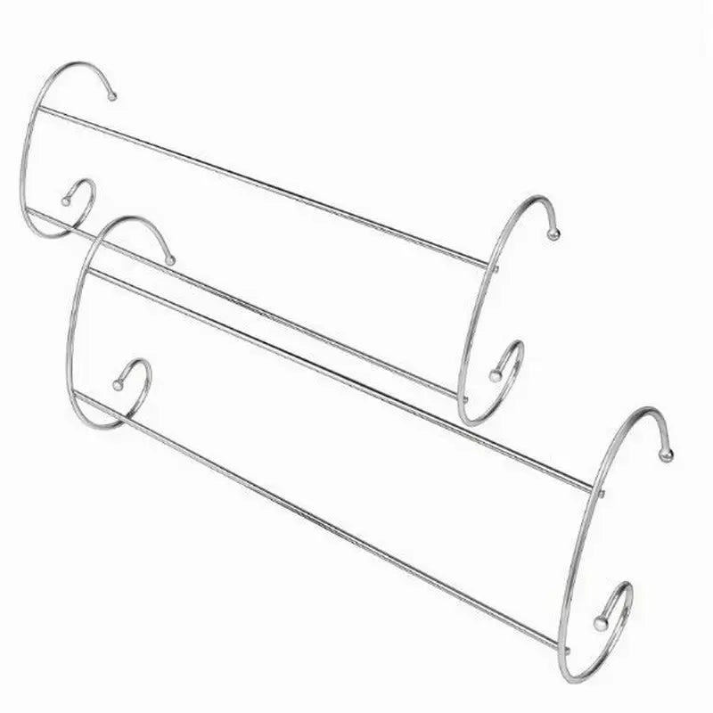 ADDIS 2 BAR CHROME RADIATOR AIRER TWIN PACK 190x505x110mm -