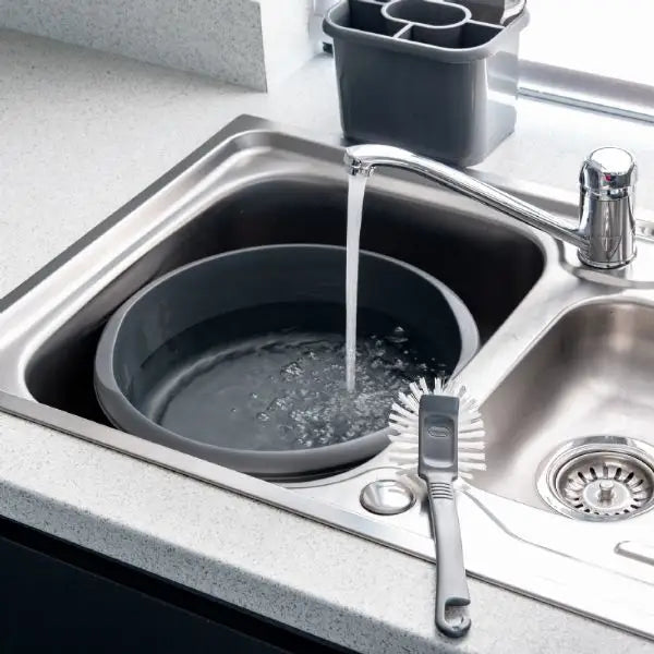 Addis 7.7 Litre Round Washing Bowl - Metallic - Kitchenware