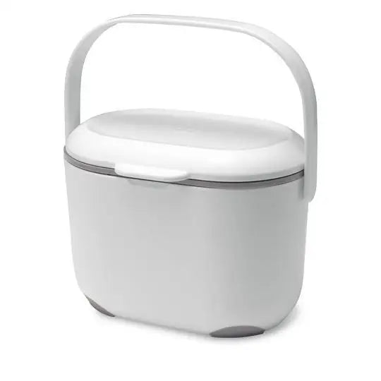 Addis Compost Caddy White & Metallic - 2.5 Litre - Homeware
