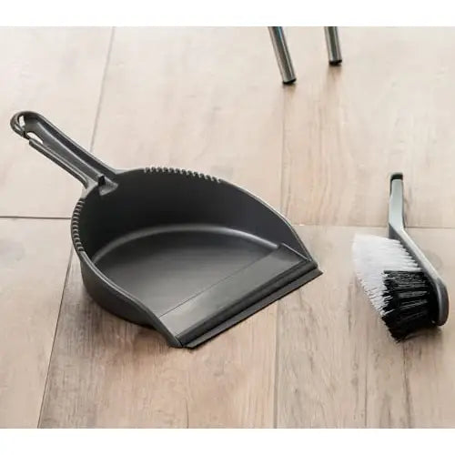 Addis Dustpan And Brush Set Metallic Grey - Soft - Cleaning