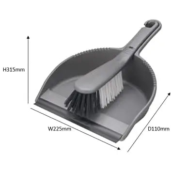 Addis Dustpan And Brush Set - Stiff Head - Various Colours -