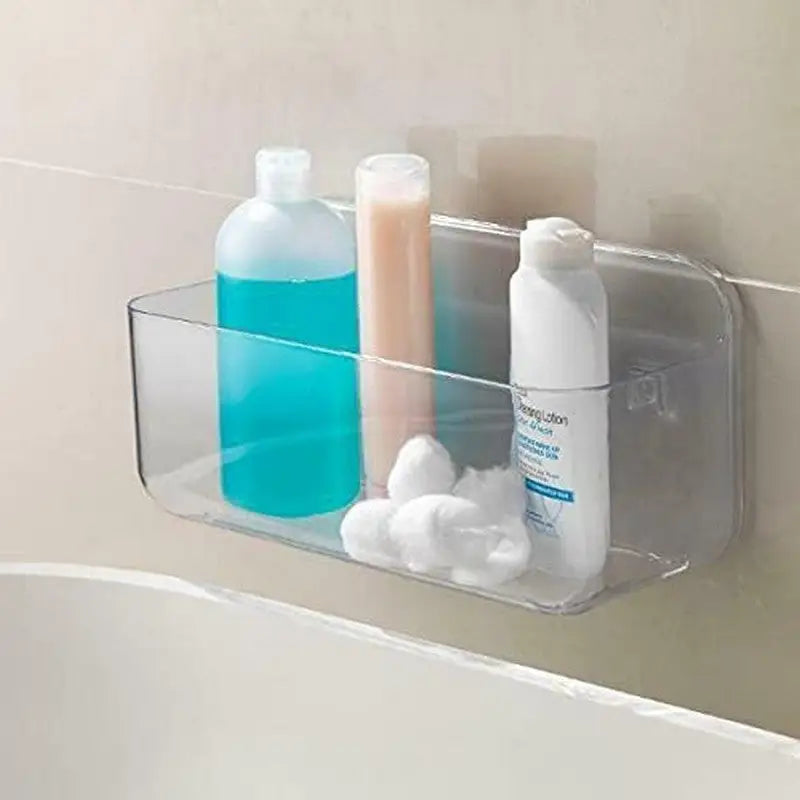 Addis Invisifix Large Clear Bathroom Caddy - Homeware