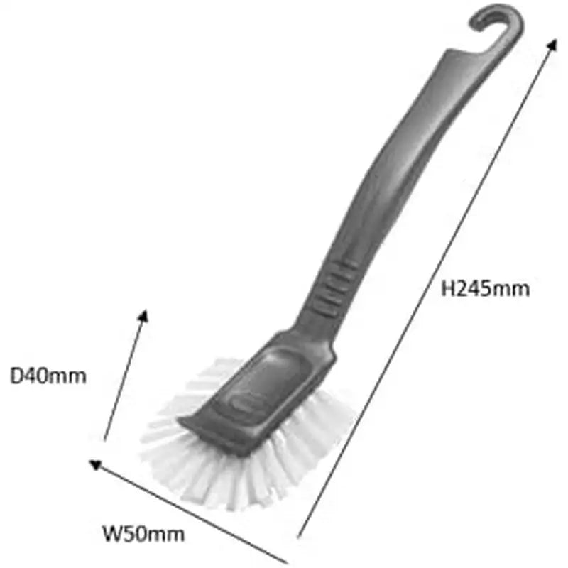 Addis Jumbo Dish Brush - Metallic Grey / Linen / White -