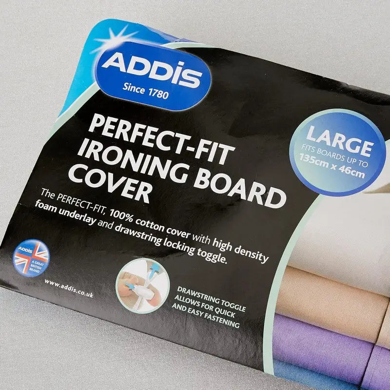 Addis Perfect-Fit Ironing Board Cover Large Up To 135x46cm