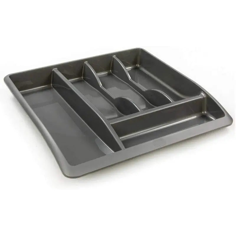 Addis Plastic Drawer Organiser - Metallic Grey - Kitchenware
