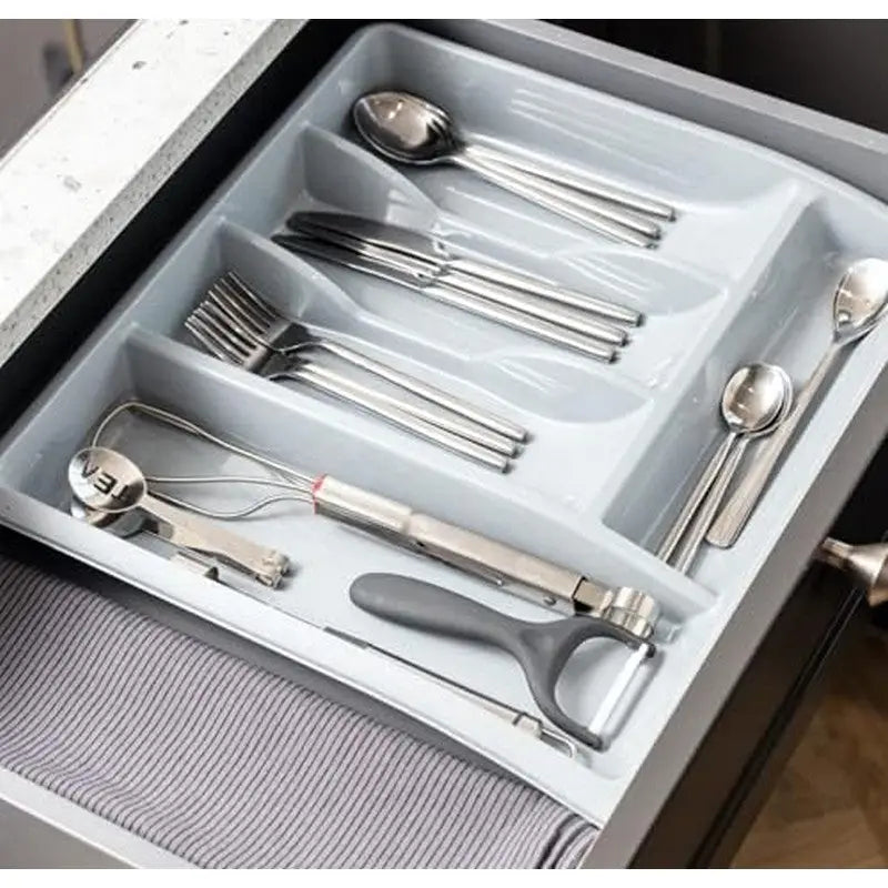 Addis Plastic Kitchen Cutlery Drawer Organiser