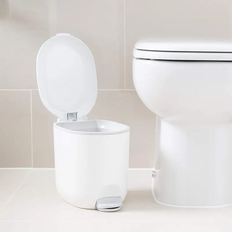 Addis Premium Deluxe Bathroom Pedal Bin / Toilet Brush -