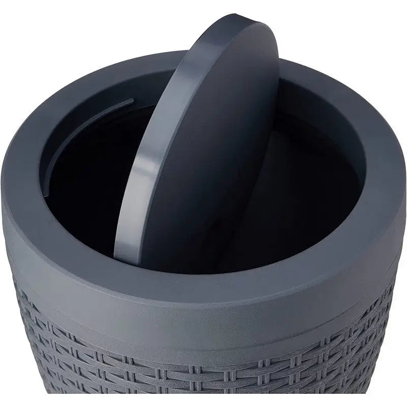 Addis Round Bathroom Bin With Swing Lid - Assorted Designs -