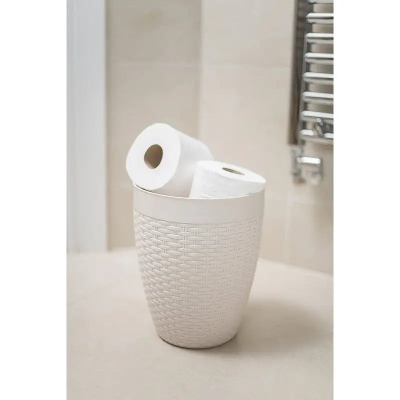 Addis Round Bathroom Bin With Swing Lid - Assorted Designs -