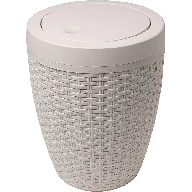 Addis Round Bathroom Bin With Swing Lid - Assorted Designs -
