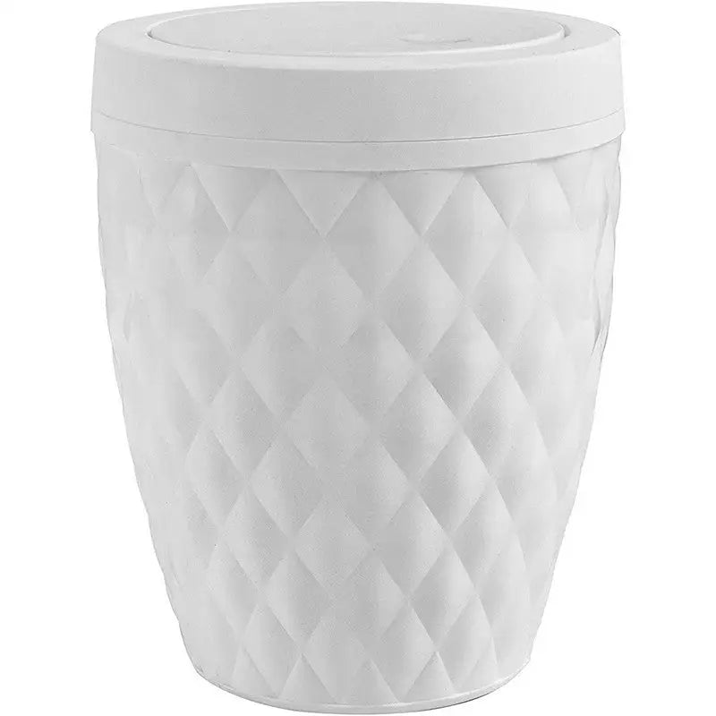 Addis Round Bathroom Bin With Swing Lid - Assorted Designs -