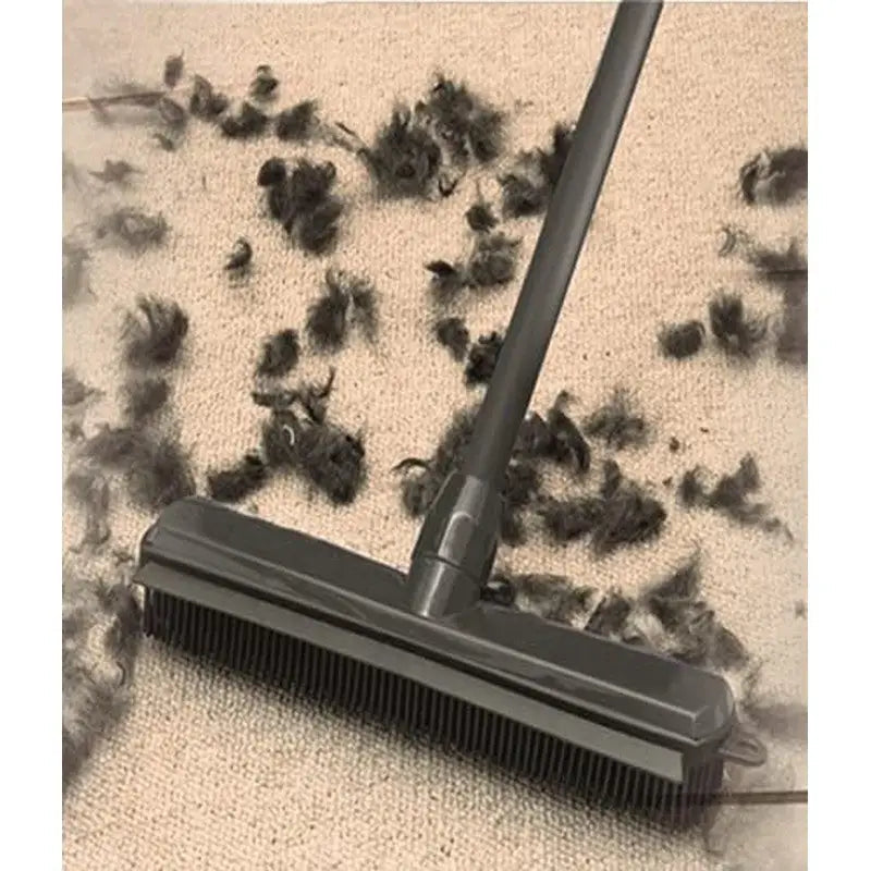 Addis Rubber Broom Brush Metallic / Graphite Grey - Cleaning