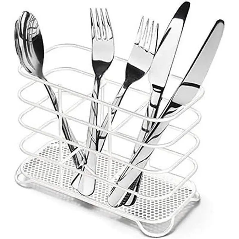Addis Wire Cutlery Holder / Drainer White - Cutlery Drainer