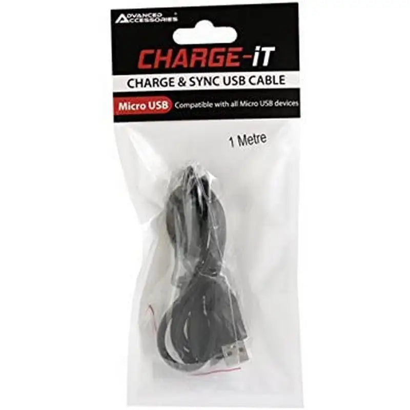 Advanced Accessories Charge-It 1M Micro Usb Data Cable -