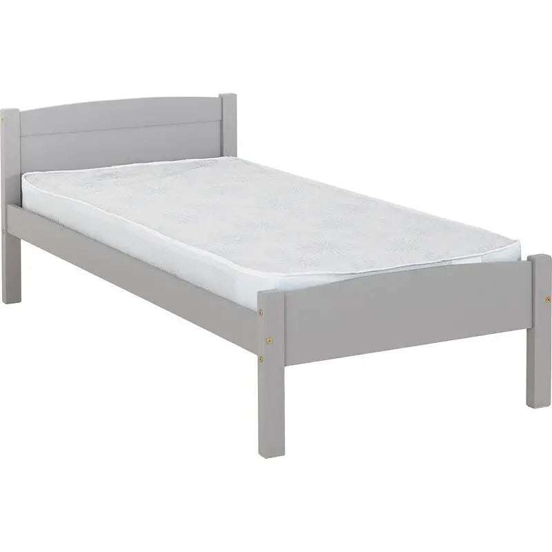 Amber Wooden Bed Frame - White & Grey Available - 3ft